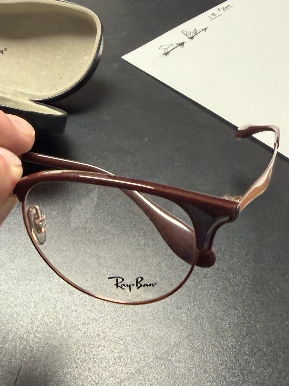 Ray-Ban 6396 unisex Brown Metal and Plastic Frame Glasses never worn.